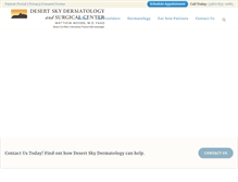 Tablet Screenshot of desertskydermatology.com